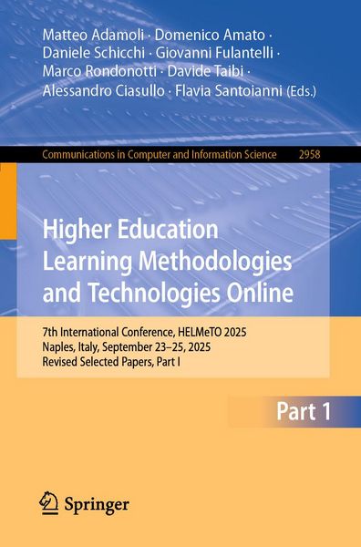 Produktbild: Higher Education Learning Methodologies and Technologies Online