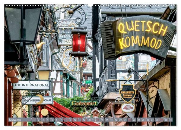 Produktbild: R&uuml;desheim - Rhein, Riesling, Romantik (Wandkalender 2026 DIN A2 quer), CALVENDO Monatskalender