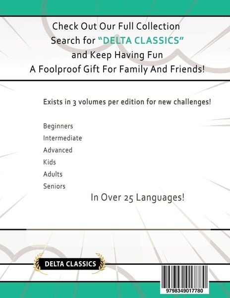 Produktbild: WORD SEARCH PUZZLES IN HEBREW FOR INTERMEDIATE LEVEL - AWESOME! VOL.3 - DELTA CLASSICS