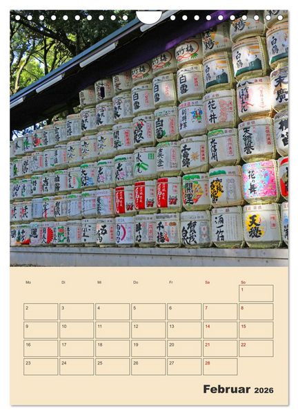 Produktbild: Tokio - Terminplaner (Wandkalender 2026 DIN A4 hoch), CALVENDO Monatskalender