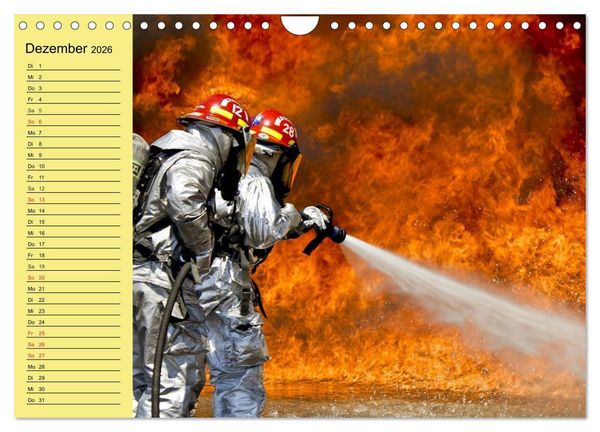 Produktbild: Die Feuerwehr. U.S. Firefighter im Einsatz (Wandkalender 2026 DIN A4 quer), CALVENDO Monatskalender