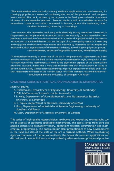 Produktbild: Nonparametric Estimation under Shape Constraints