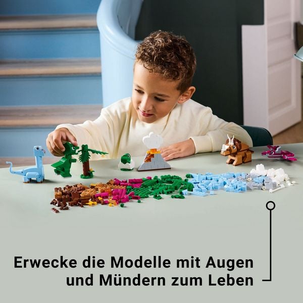 Produktbild: LEGO Classic Kreative Dinosaurier, Bauset mit Tierfiguren 11041