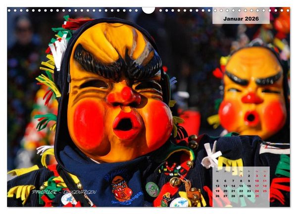 Produktbild: Schw&auml;bisch alemannische Fasnet (Wandkalender 2026 DIN A3 quer), CALVENDO Monatskalender
