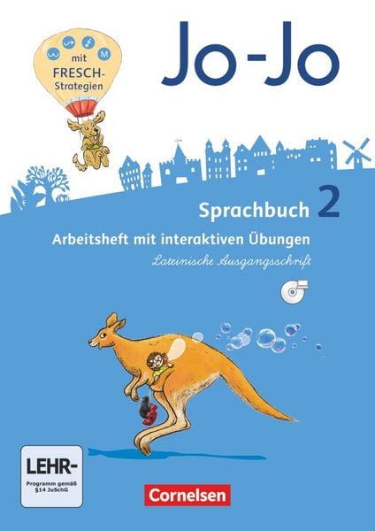 Produktbild: Jo-Jo Sprachbuch - Allgemeine Ausgabe - Neubearbeitung 2016. 2. Schuljahr - Arbeitsheft in Lateinischer Ausgangsschrift mit CD-ROM