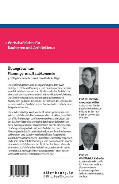 Produktbild: &Uuml;bungsbuch zur Planungs- und Bau&ouml;konomie