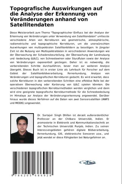 Produktbild: Topografische Auswirkungen auf die Analyse der Erkennung von Ver&auml;nderungen anhand von Satellitendaten