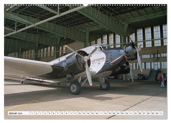 Produktbild: Junkers Ju-52 Rundflug &uuml;ber Berlin (Wandkalender 2026 DIN A2 quer), CALVENDO Monatskalender