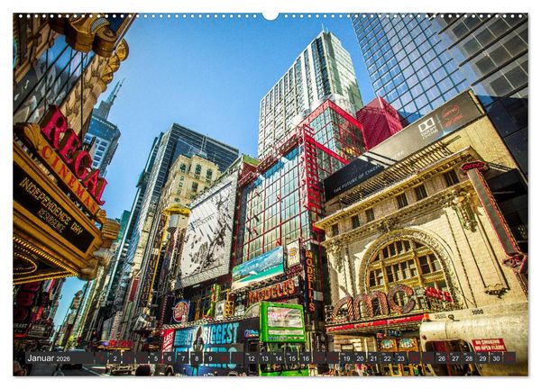 Produktbild: Stadtansichten New York (Wandkalender 2026 DIN A2 quer), CALVENDO Monatskalender