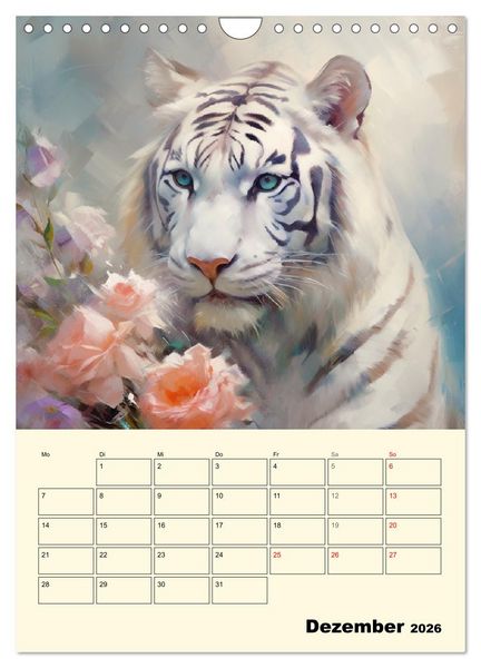 Produktbild: Raubkatzen. Zauberhafte Aquarelle (Wandkalender 2026 DIN A4 hoch), CALVENDO Monatskalender