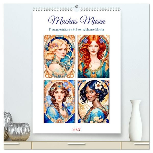Produktbild: Muchas Musen (hochwertiger Premium Wandkalender 2027 DIN A2 hoch), Kunstdruck in Hochglanz