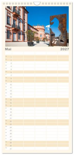 Produktbild: Familienplaner 2027 - Daheim in Wiesbaden mit 5 Spalten (Wandkalender, 21 x 45 cm) CALVENDO