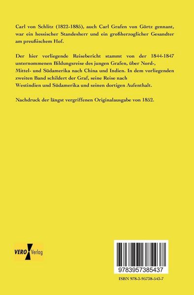 Produktbild: Reise um die Welt in den Jahren 1844-1847