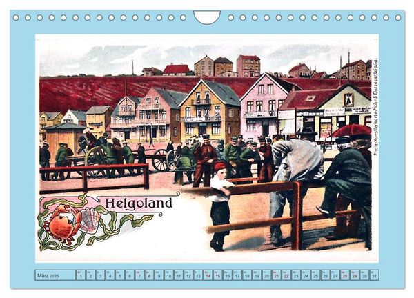 Produktbild: Gru&szlig; aus Helgoland (Wandkalender 2026 DIN A4 quer), CALVENDO Monatskalender