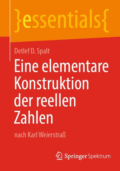 Produktbild: Eine elementare Konstruktion der reellen Zahlen