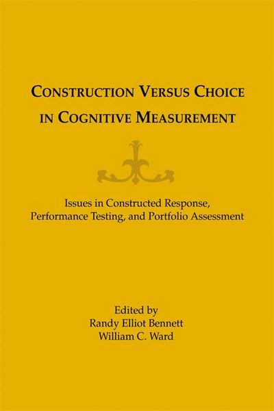 Produktbild: Construction Versus Choice in Cognitive Measurement