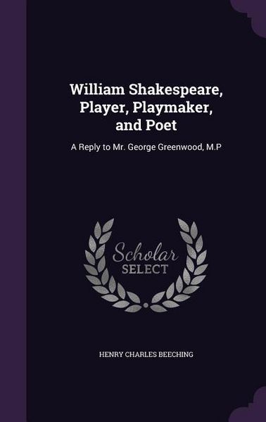 Produktbild: William Shakespeare, Player, Playmaker, and Poet