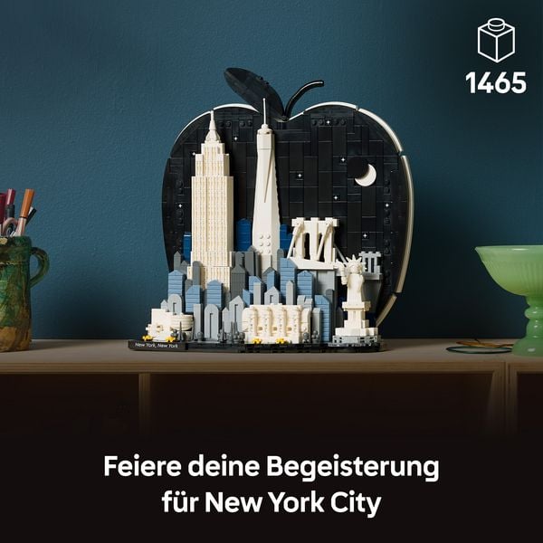 Produktbild: LEGO 21066 Architecture New York City &ndash; The Big Apple, Bauset, Zimmerdeko f&uuml;r Erwachsene