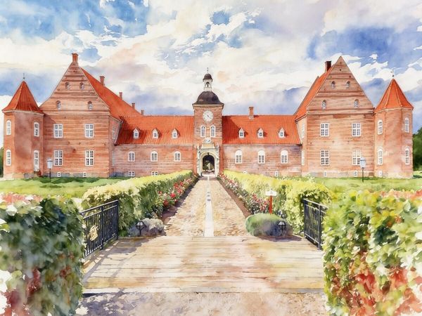 Produktbild: CALVENDO Puzzle Schloss Ulstrup | 1000 Teile Lege-Gr&ouml;&szlig;e 64x48cm Foto-Puzzle f&uuml;r gl&uuml;ckliche Stunden