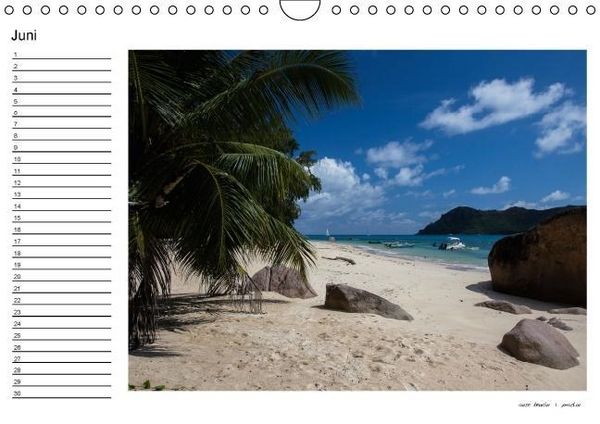 Produktbild: die seychellen - ganz nah am paradies (Wandkalender immerw&auml;hrend DIN A4 quer)