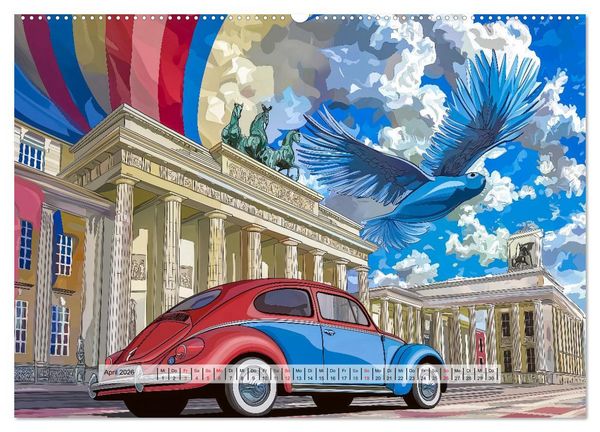 Produktbild: Comic City (Wandkalender 2026 DIN A2 quer), CALVENDO Monatskalender