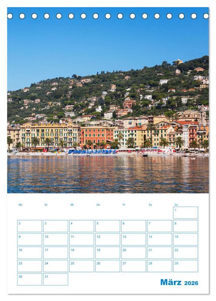 Produktbild: Blauer Ligurien Sommer (Tischkalender 2026 DIN A5 hoch), CALVENDO Monatskalender