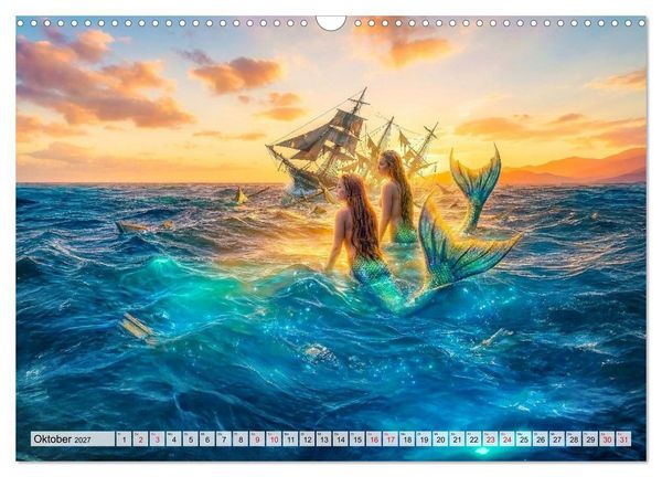 Produktbild: Sirenen - die unheimliche Verlockung (Wandkalender 2027 DIN A3 quer), CALVENDO Monatskalender