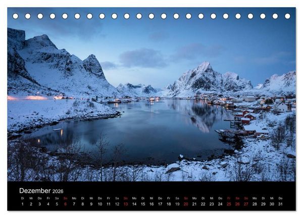 Produktbild: Lofoten Impressionen von Armin Fuchs (Tischkalender 2026 DIN A5 quer), CALVENDO Monatskalender
