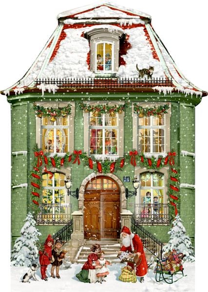 Produktbild: A3-Wand-Adventskalender &ndash; Zauberhaftes Weihnachtshaus