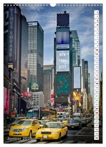 Produktbild: FASZINATION USA Urbanes und Naturhighlights (Wandkalender 2026 DIN A3 hoch), CALVENDO Monatskalender