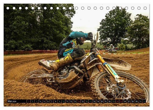 Produktbild: MOTOCROSS 2026 (Tischkalender 2026 DIN A5 quer), CALVENDO Monatskalender
