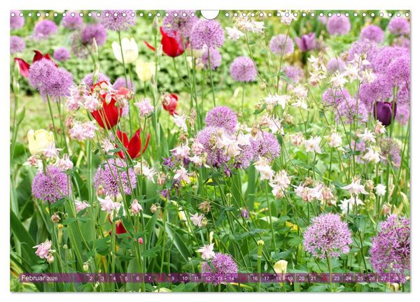 Produktbild: Beschwingte Blumenwelt (Wandkalender 2026 DIN A3 quer), CALVENDO Monatskalender