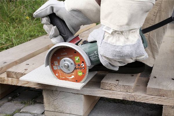 Produktbild: kwb 724540 Diamanttrennscheibe 125 mm 1 St. Beton, Granit, Marmor, Keramik, Fliesen, Feinsteinzeug, Naturstein, Kunststein