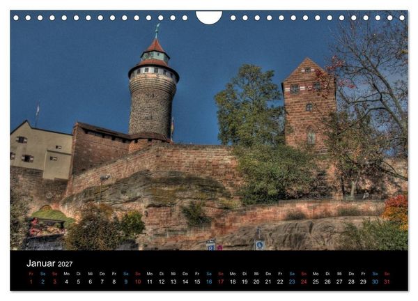 Produktbild: Meine Stadt N&uuml;rnberg 2027 (Wandkalender 2027 DIN A4 quer), CALVENDO Monatskalender