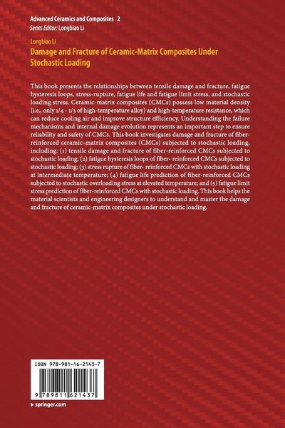 Produktbild: Damage and Fracture of Ceramic-Matrix Composites Under Stochastic Loading