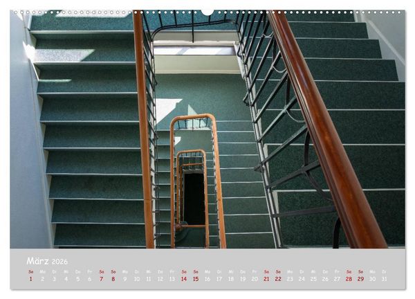 Produktbild: Hamburger Treppenspiralen (hochwertiger Premium Wandkalender 2026 DIN A2 quer), Kunstdruck in Hochglanz
