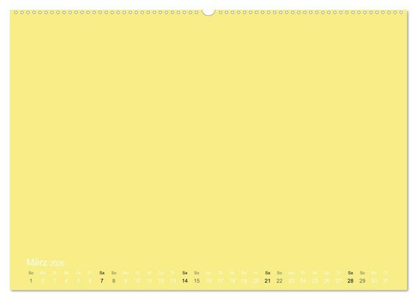 Produktbild: Bastelkalender - Gelb (Wandkalender 2026 DIN A2 quer), CALVENDO Monatskalender