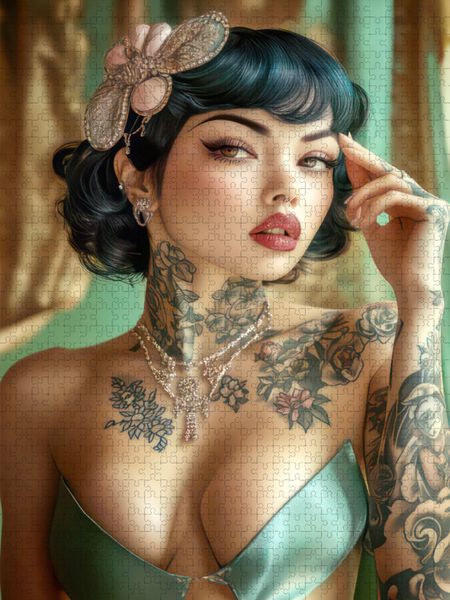 Produktbild: CALVENDO Puzzle Sexy pin-up Girls | 2000 Teile Lege-Gr&ouml;&szlig;e 90x67cm Foto-Puzzle f&uuml;r gl&uuml;ckliche Stunden