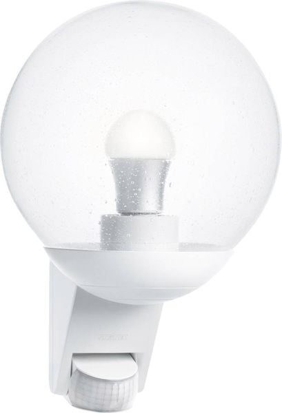 Steinel L 585 S 005917 Außenwandleuchte mit Bewegungsmelder Energiesparlampe, LED E27 60 W Weiß