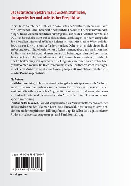 Produktbild: Das autistische Spektrum aus wissenschaftlicher, therapeutischer und autistischer Perspektive
