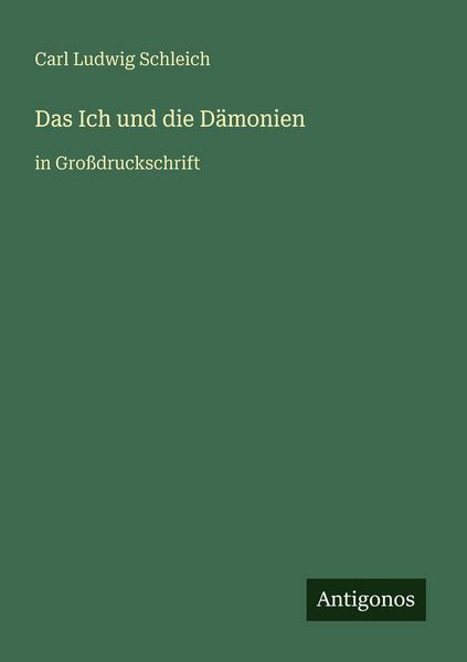 Produktbild: Das Ich und die D&auml;monien