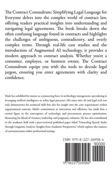 Produktbild: The Contract Conundrum Navigating Legal Language with Augmented AI