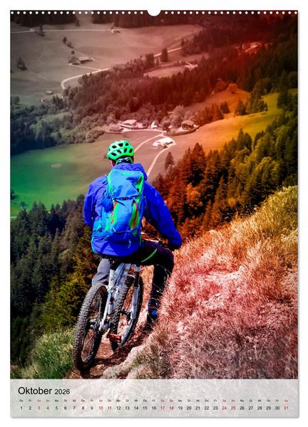 Produktbild: Mountainbike - einfach Spa&szlig; (hochwertiger Premium Wandkalender 2026 DIN A2 hoch), Kunstdruck in Hochglanz
