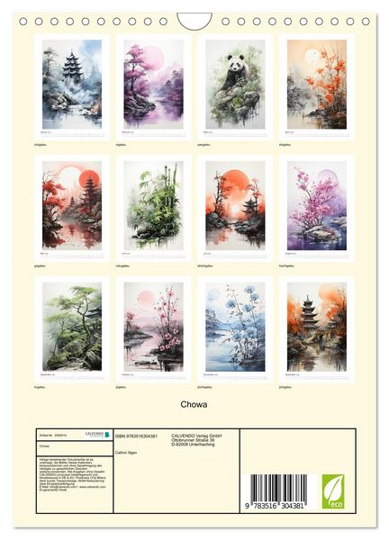 Produktbild: Chowa (Wandkalender 2026 DIN A4 hoch), CALVENDO Monatskalender
