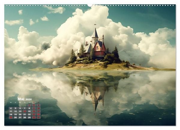 Produktbild: Fantastische Inselwelten (hochwertiger Premium Wandkalender 2026 DIN A2 quer), Kunstdruck in Hochglanz