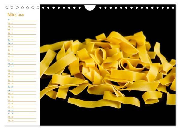 Produktbild: Pasta (Wandkalender 2026 DIN A4 quer), CALVENDO Monatskalender