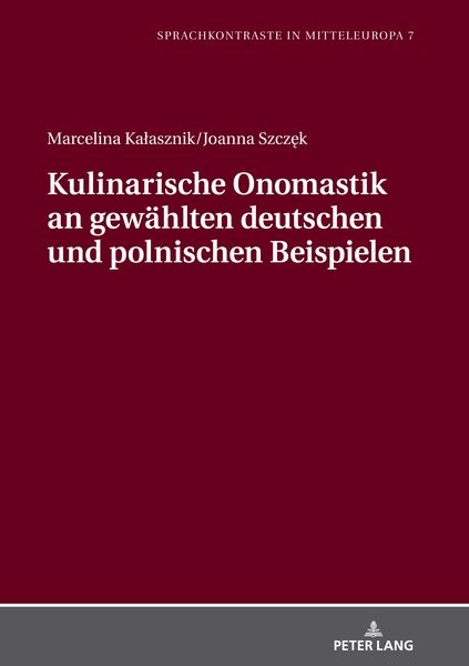 Produktbild: Kulinarische Onomastik an gewaehlten deutschen und polnischen Beispielen