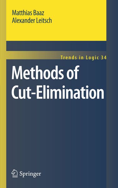 Produktbild: Methods of Cut-Elimination