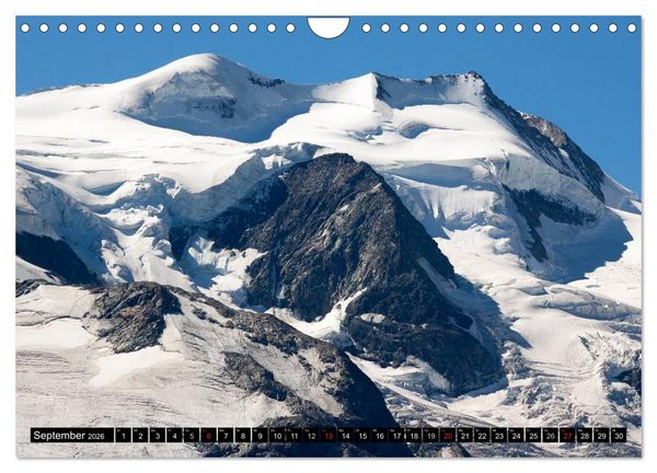Produktbild: Fantastische Schweizer Bergwelt - Gipfel und Gletscher (Wandkalender 2026 DIN A4 quer), CALVENDO Monatskalender