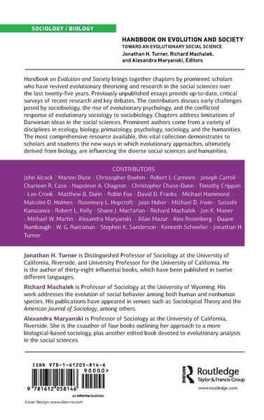 Produktbild: Handbook on Evolution and Society